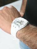 Guess Phoenix Multifunction White Dial White Rubber Strap Watch for Men - GW0203G2 Authentic Buy Shop Now