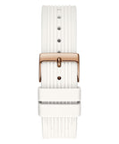 Guess Athena White Dial White Rubber Strap Watch For Women - GW0030L3 Authentic Buy Shop Now