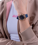 Guess Cosmo Diamonds Blue Blue Dial Blue Silicone Strap Watch for Women - GW0034L4 Authentic Buy Shop Now