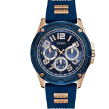 Guess Delta Blue Dial Blue Silicone Strap Watch for Men - GW0051G3 Authentic Buy Shop Now
