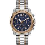 Guess Commander Chronograph Blue Dial Two Tone Steel Strap Watch for Men - GW0056G5 Authentic Buy Shop Now