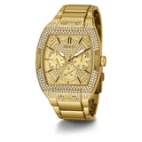 Guess Phoenix Multifunction Crystals Gold Dial Gold Steel Strap Watch For Men - GW0094G2 Authentic Buy Shop Now