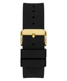 Guess Genesis Chronograph Black Dial Black Silicone Strap Watch For Men - GW0100G1 Authentic Buy Shop Now