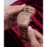 Guess Raven Diamonds Rose Gold Dial Rose Gold Steel Strap Watch for Women - GW0104L3 Authentic Buy Shop Now
