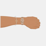 Guess Raven Diamonds Rose Gold Dial Rose Gold Steel Strap Watch for Women - GW0104L3 Authentic Buy Shop Now