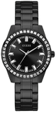 Guess Sparkler Diamonds Black Dial Black Steel Strap Watch for Women - GW0111L4 Authentic Buy Shop Now