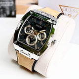 Guess Phoenix Multifunction Black Dial Brown Leather Strap Watch for Men - GW0202G3 Authentic Buy Shop Now