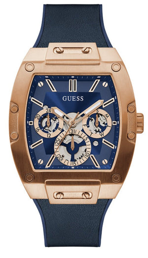 Guess Phoenix Multifunction Blue Dial Blue Rubber Strap Watch for Men - GW0202G4 Authentic Buy Shop Now