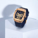 Guess Phoenix Multifunction Blue Dial Blue Rubber Strap Watch for Men - GW0202G4 Authentic Buy Shop Now