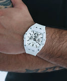 Guess Phoenix Multifunction White Dial White Rubber Strap Watch for Men - GW0203G2 Authentic Buy Shop Now