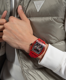 Guess Phoenix Multifunction Black Dial Red Rubber Strap Watch for Men - GW0203G5 Authentic Buy Shop Now