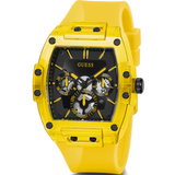 Guess Phoenix Multi Function Black Dial Yellow Rubber Strap Watch for Men - GW0203G6 Authentic Buy Shop Now