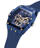 Guess Phoenix Multifunction Blue Dial Blue Rubber Strap Watch for Men - GW0203G7 Authentic Buy Shop Now