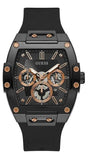 Guess Phoenix Multifunction Black Dial Black Silicone Strap Watch For Men - GW0203G8 Authentic Buy Shop Now