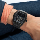 Guess Phoenix Multifunction Black Dial Grey Silicone Strap Watch For Men - GW0203G9 Authentic Buy Shop Now