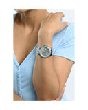 Guess Frontier Diamonds Silver Dial Silver Steel Strap Watch For Women - W1156L1 Authentic Buy Shop Now