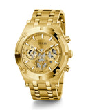 Guess Continental Gold Dial Gold Steel Strap Watch For Men - GW0260G4 Authentic Buy Shop Now