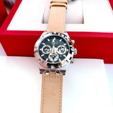 Guess Continental Multifunction Black Dial Brown Leather Strap Watch for Men - GW0262G1 Authentic Buy Shop Now