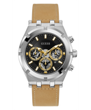 Guess Continental Multifunction Black Dial Brown Leather Strap Watch for Men - GW0262G1 Authentic Buy Shop Now
