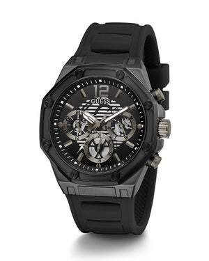 Guess Momentum Black Dial Black Rubber Strap Watch for Men - GW0263G4 Authentic Buy Shop Now