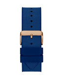 Guess Navigator Chronograph Blue Dial Blue Rubber Strap Watch for Men - GW0264G4 Authentic Buy Shop Now