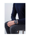 Guess Navigator Chronograph Blue Dial Blue Rubber Strap Watch for Men - GW0264G4 Authentic Buy Shop Now