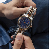Guess Connoisseur Quartz Blue Dial Two Tone Steel Strap Watch For Men - GW0265G12 Authentic Buy Shop Now