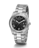 Guess Connoisseur Black Dial Silver Steel Strap Watch for Men - GW0265G1 Authentic Buy Shop Now