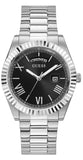 Guess Connoisseur Black Dial Silver Steel Strap Watch for Men - GW0265G1 Authentic Buy Shop Now
