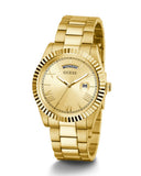 Guess Connoisseur Gold Dial Gold Steel Strap Watch for Men - GW0265G2 Authentic Buy Shop Now