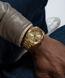Guess Connoisseur Gold Dial Gold Steel Strap Watch for Men - GW0265G2 Authentic Buy Shop Now
