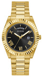 Guess Connoisseur Black Dial Gold Steel Strap Watch for Men - GW0265G3 Authentic Buy Shop Now