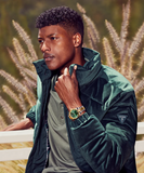 Guess Connoisseur Green Dial Two Tone Steel Strap Watch for Men - GW0265G8 Authentic Buy Shop Now