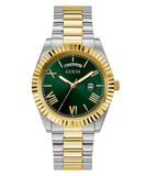 Guess Connoisseur Green Dial Two Tone Steel Strap Watch for Men - GW0265G8 Authentic Buy Shop Now