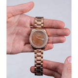 Guess Luna Diamonds Rose Gold Dial Rose Gold Steel Strap Watch for Women - GW0307L3 Authentic Buy Shop Now