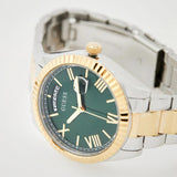 Guess Luna Quartz Green Dial Two Tone Steel Strap Watch For Women - GW0308L5 Authentic Buy Shop Now