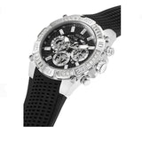 Guess Trophy Multifunction Black Dial Black Rubber Strap Watch for Men - GW0333G1 Authentic Buy Shop Now