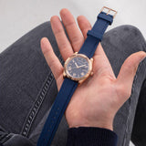 Guess Connoisseur Blue Dial Blue Silicone Strap Watch For Men - GW0335G2 Authentic Buy Shop Now