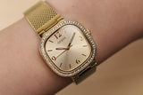 Guess Tapestry Diamonds Gold Dial Gold Mesh Bracelet Watch for Women - GW0354L2 Authentic Buy Shop Now