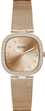 Guess Tapestry Diamonds Rose Gold Dial Rose Gold Mesh Bracelet Watch for Women - GW0354L3 Authentic Buy Shop Now
