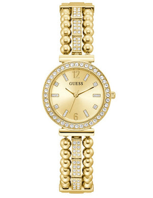 Guess Gala Diamonds Gold Dial Gold Steel Strap Watch for Women - GW0401L2 Authentic Buy Shop Now