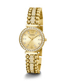 Guess Gala Diamonds Gold Dial Gold Steel Strap Watch for Women - GW0401L2 Authentic Buy Shop Now