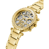 Guess Solstice Diamonds Gold Dial Gold Steel Strap Watch for Women - GW0403L2 Authentic Buy Shop Now