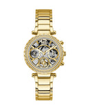 Guess Solstice Diamonds Gold Dial Gold Steel Strap Watch for Women - GW0403L2 Authentic Buy Shop Now