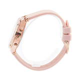 Guess Heiress Diamonds Rose Gold Dial Pink Rubber Strap Watch for Women - GW0407L3 Authentic Buy Shop Now