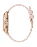 Guess Heiress Diamonds Rose Gold Dial Pink Rubber Strap Watch for Women - GW0407L3 Authentic Buy Shop Now