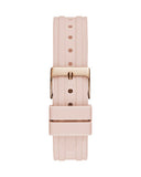 Guess Heiress Diamonds Rose Gold Dial Pink Rubber Strap Watch for Women - GW0407L3 Authentic Buy Shop Now