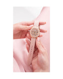 Guess Heiress Diamonds Rose Gold Dial Pink Rubber Strap Watch for Women - GW0407L3 Authentic Buy Shop Now