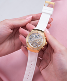 Guess Athena White Dial White Rubber Strap Watch for Women - GW0409L2 Authentic Buy Shop Now
