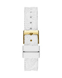 Guess Crown Jewel Multifunction Diamonds White Dial White Leather Strap Watch for Women - GW0411L1 Authentic Buy Shop Now